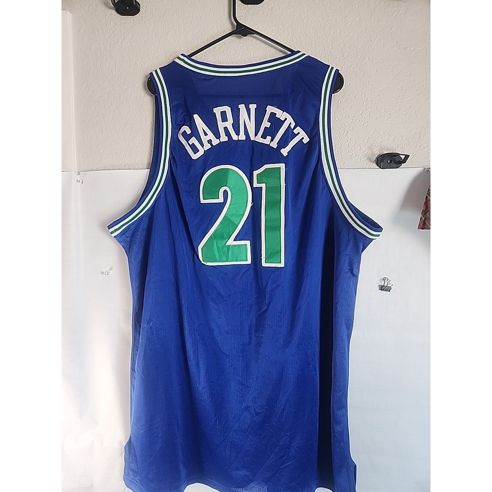 Kevin Garnett throwback Timberwolves jersey #21 Mitchell & Ness No Size, Huge.